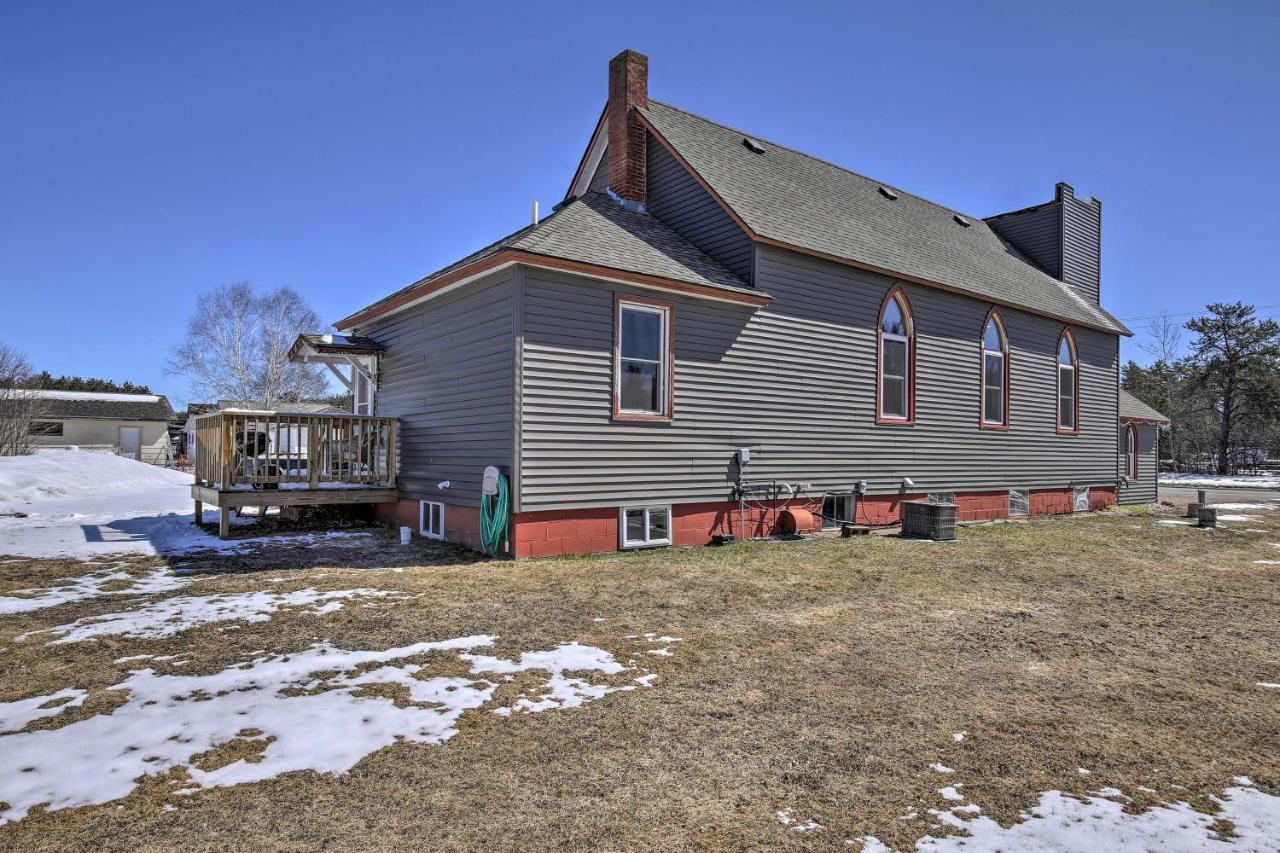 Renovated Historic Church Along Namekagon River! Seeley Екстериор снимка